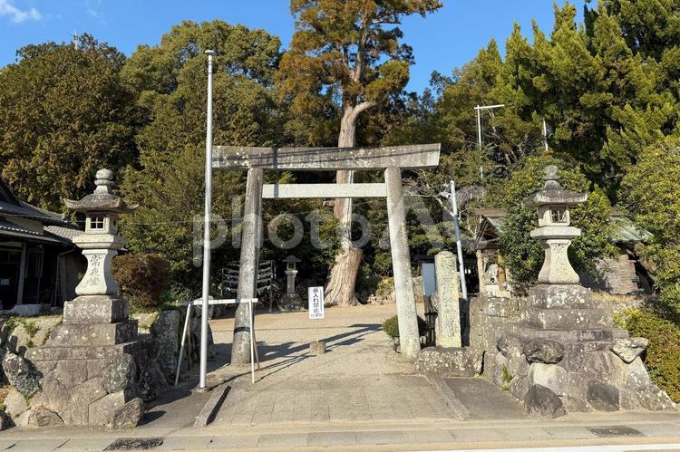 三重県明和町・竹神社鳥居 竹神社,鳥居,神社の写真素材