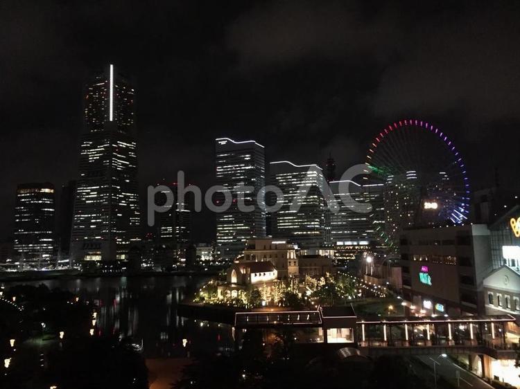 横浜の夜景２ 横浜,夜景,デートの写真素材