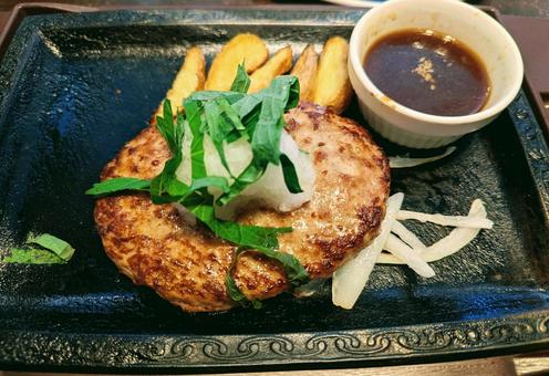 和風ハンバーグ 和風ハンバーグ お肉,和風,ハンバーグの写真素材