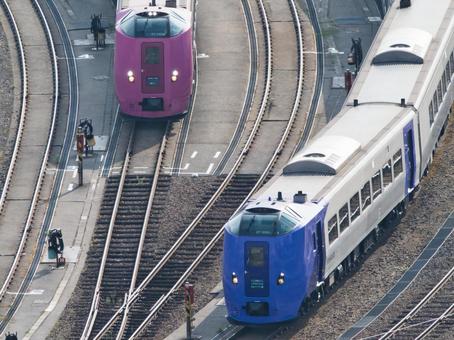 Photo, train, limited express, vehicle, 