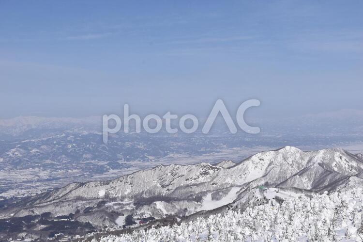 蔵王の樹氷 蔵王,樹氷,雪化粧の写真素材
