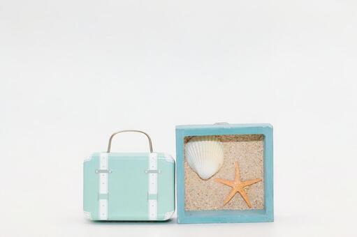 夏の旅 旅行,旅,トラベルバッグの写真素材