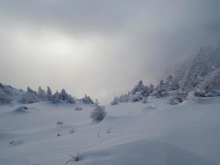 雪景色・冬の浅間山・黒斑山 雪景色・冬の浅間山・黒斑山の写真
