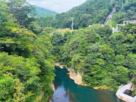 美しい吾妻渓谷の風景 美しい吾妻渓谷の風景 吾妻渓谷,渓谷,吾妻川の写真素材