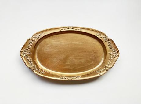 金のトレー 金のトレーの写真