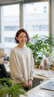 輝く笑顔のポートレート 輝く笑顔のポートレートの写真