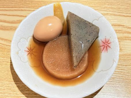 おでん おでん,たまご,こんにゃくの写真素材