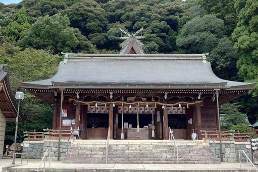島根県-物部神社-拝殿 島根県-物部神社-拝殿 物部神社,神社,石見国の写真素材