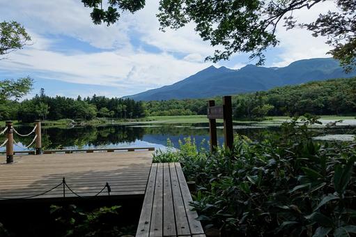 知床五胡（二湖）地上遊歩道より 知床,知床五胡,北海道の写真素材