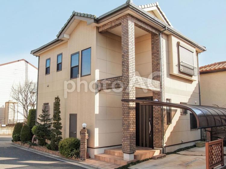 戸建て住宅 戸建て住宅 新築住宅,マイホーム,住宅街の写真素材