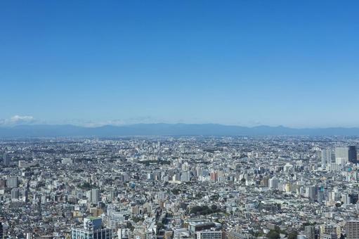 City view from a skyscraper, JPG City view from a skyscraper, townscape, landscape, the scenery, JPG