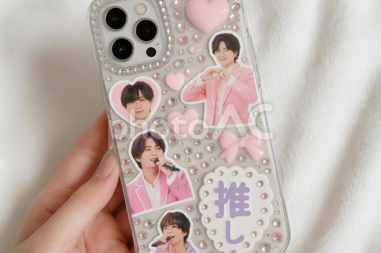 推し活に使うデコスマホケース 推し活,スマホケース,日本の写真素材