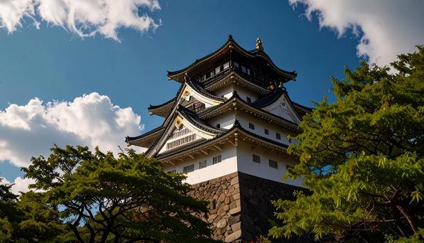 日本の山城のイメージ 日本の山城のイメージの写真