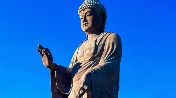 世界一巨大な仏像_1（牛久） 巨大,巨大建造物,巨大仏の写真素材