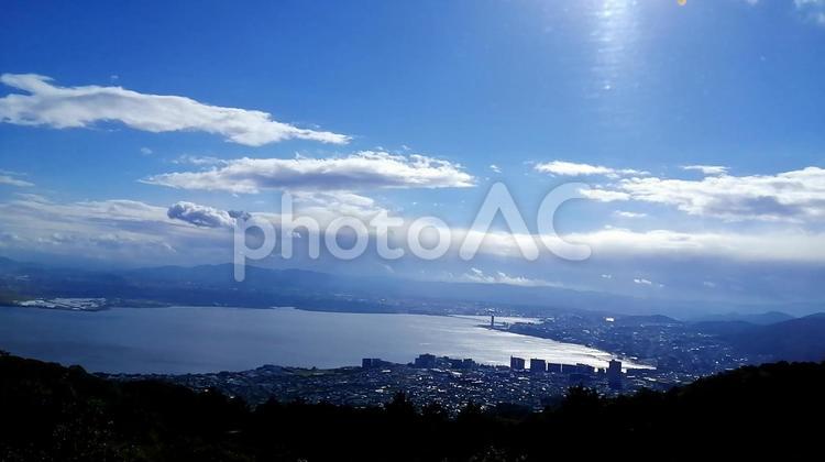 比叡山ドライブウェイ　琵琶湖　滋賀 比叡山ドライブウェイ,琵琶湖,滋賀の写真素材