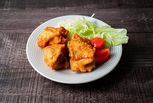 鶏の唐揚げ からあげ,鶏肉,唐揚げの写真素材
