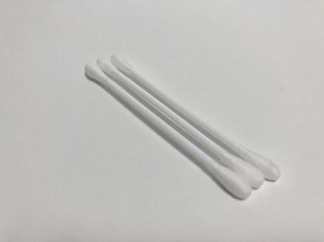 綿棒2 綿棒2 綿棒,白,3本の写真素材