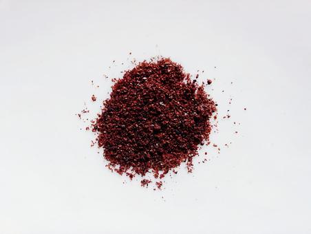 スパイスのスマックのアップ(sumac) スパイスのスマックのアップ(sumac)の写真