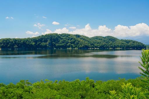 ダム湖の風景⑸ ダム湖の風景⑸ 湖,釜房湖,ダム湖の写真素材
