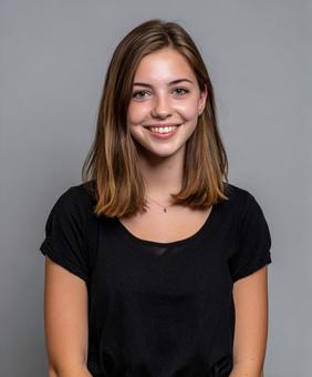 親しみやすい笑顔の女性のクローズアップ 親しみやすい笑顔の女性のクローズアップの写真