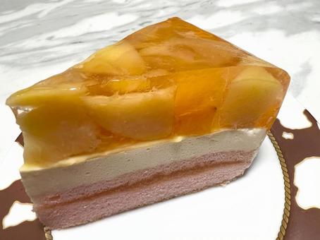 Photo, cake, peach, fruits, 