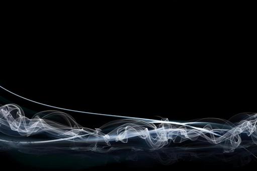 Black monochrome smoke wave cyber compositing effect, wave, cyber-, smoke, JPG