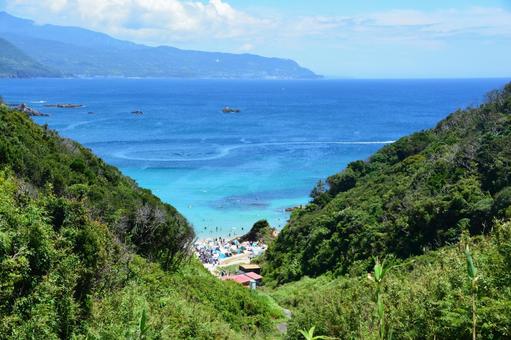 夏の下田・九十浜海岸 夏の下田・九十浜海岸 海,海水浴,海水浴場の写真素材