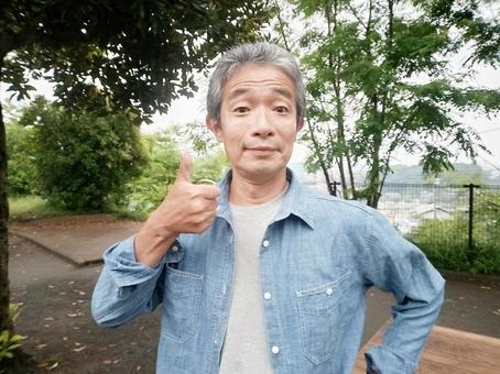 元気なシニア男性 シニア,シニア男性,老人の写真素材