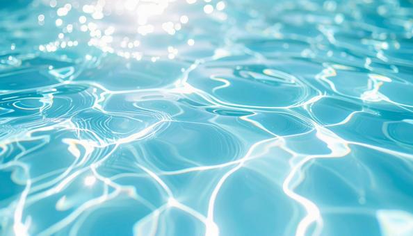 水面に映る光の模様 水面に映る光の模様の写真