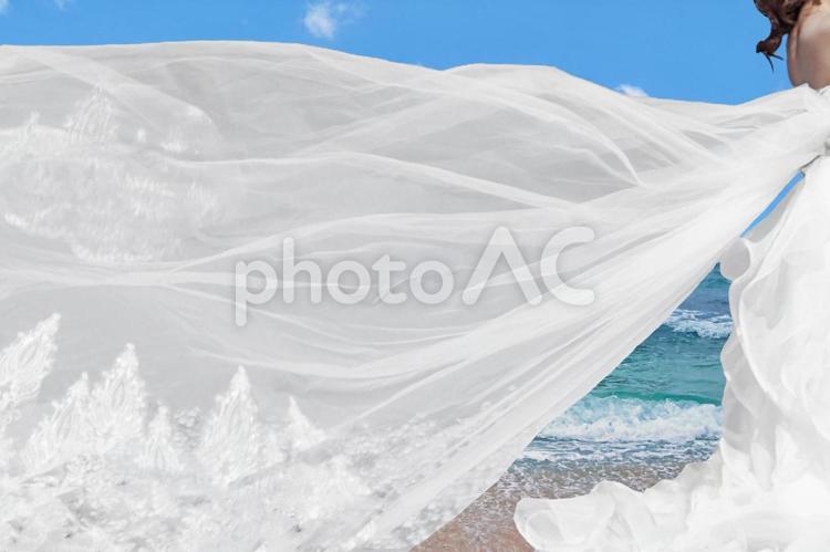 リゾートウェディングや新婚旅行のイメージ 結婚,ウェディング,ウエディングの写真素材