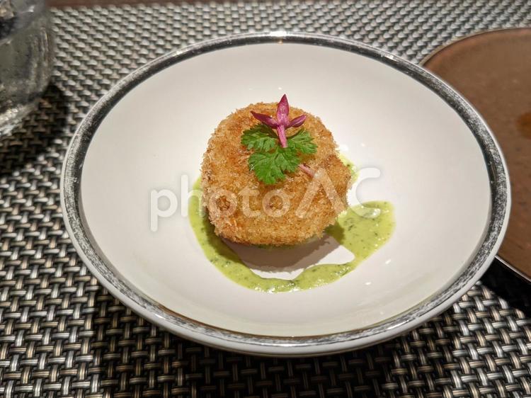 お洒落な揚げ物 揚げ物,フライ,お洒落の写真素材