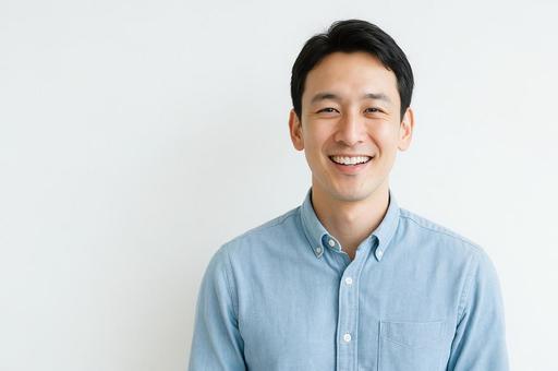 笑顔の男性ポートレートの写真
