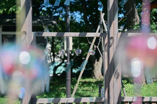 湯倉神社の風鈴 湯倉神社の風鈴の写真