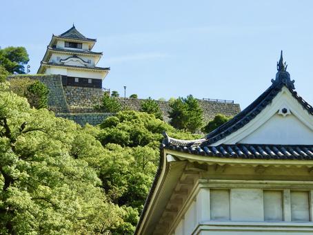 丸亀城大手門と天守3の写真