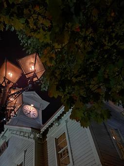 札幌時計台　秋の夜の写真