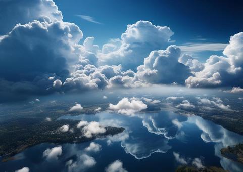 空・雲の背景2 空・雲の背景2の写真