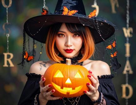 地雷系女子・推しに想いのハロウィンコス 地雷系女子・推しに想いのハロウィンコス 地雷系,推し活,女子の写真素材