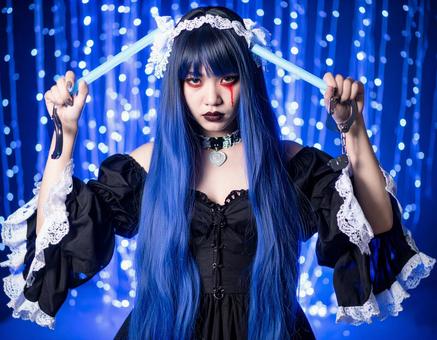 地雷系女子今日は推しに合える大事なライブ 地雷系女子今日は推しに合える大事なライブ 地雷系,推し活,女子の写真素材