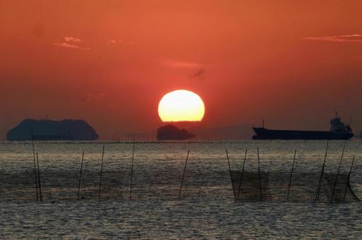 瀬戸内海の日の出 瀬戸内海の日の出の写真