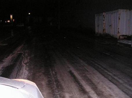 11月　晩秋の北海道　雪道＆ブラックアイスバーンの写真