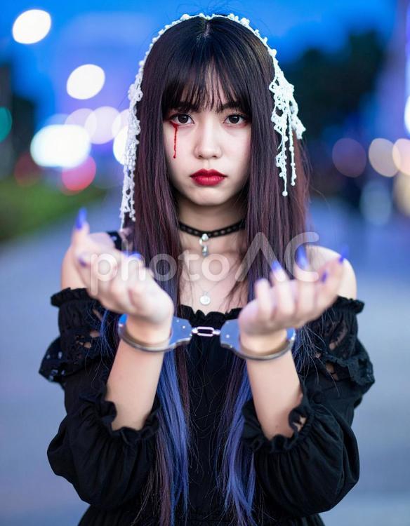 地雷系女子・本命推しの青子さん 地雷系,推し活,女子の写真素材