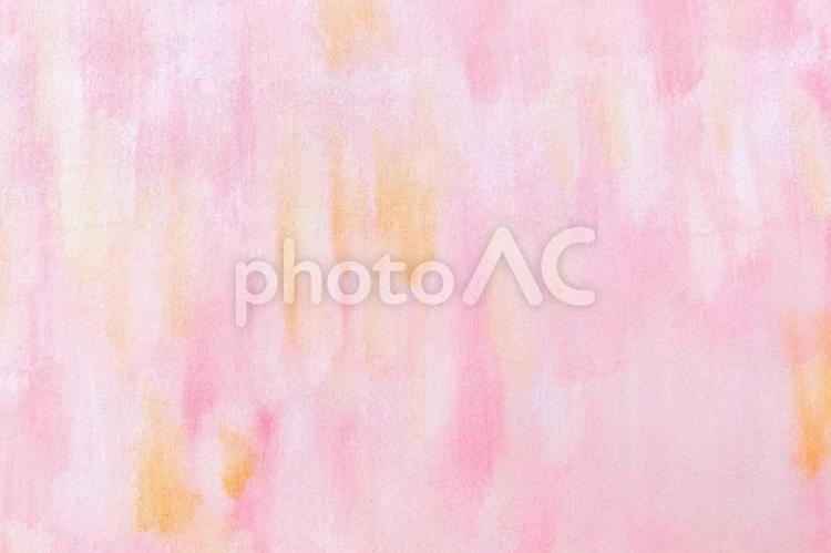 ピンク色の水彩画風テクスチャ 水彩,水彩画,ファンシーの写真素材