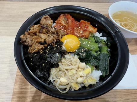 ビビンバ丼 ビビンバ,ビビンバ丼,丼の写真素材