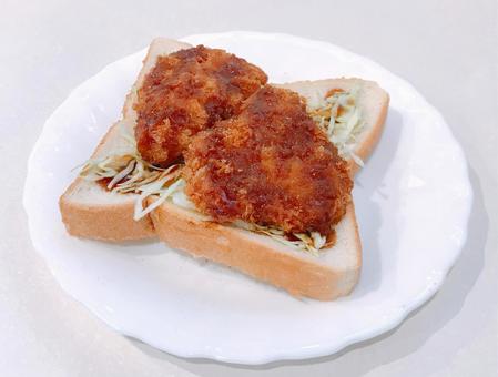 ヒレカツパン ヒレカツパン ヒレカツパン,ヒレカツサンド,ヒレカツの写真素材