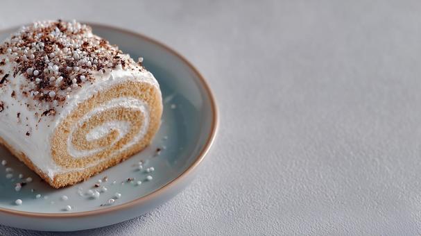 手作りロールケーキ 手作りロールケーキの写真