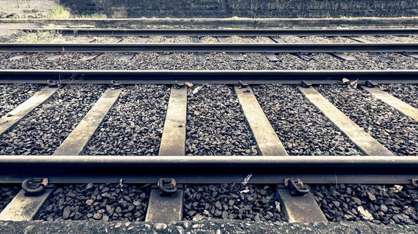 線路のイメージ素材 線路,枕木,鉄道の写真素材