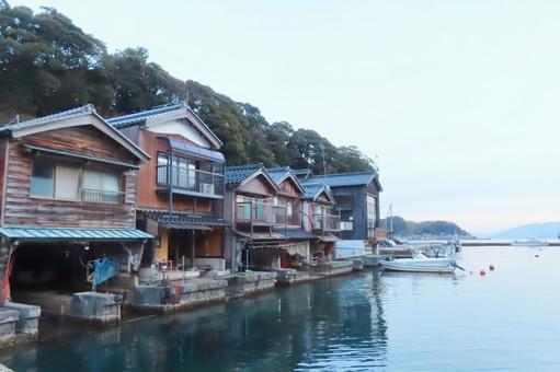 【京都】伊根の舟屋 【京都】伊根の舟屋 伊根,伊根の舟屋,伊根町の写真素材