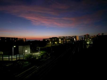 マジックアワー 夏の夕暮れ マジックアワー 夏の夕暮れの写真