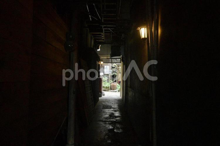 青石畳通り　路地の風景 路地,風景,和の写真素材