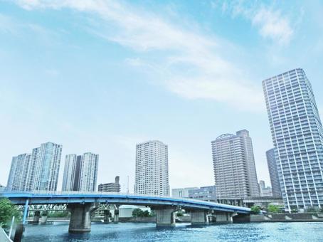 天王洲 風景 天王洲 風景 天王洲,タワマン,建物の写真素材